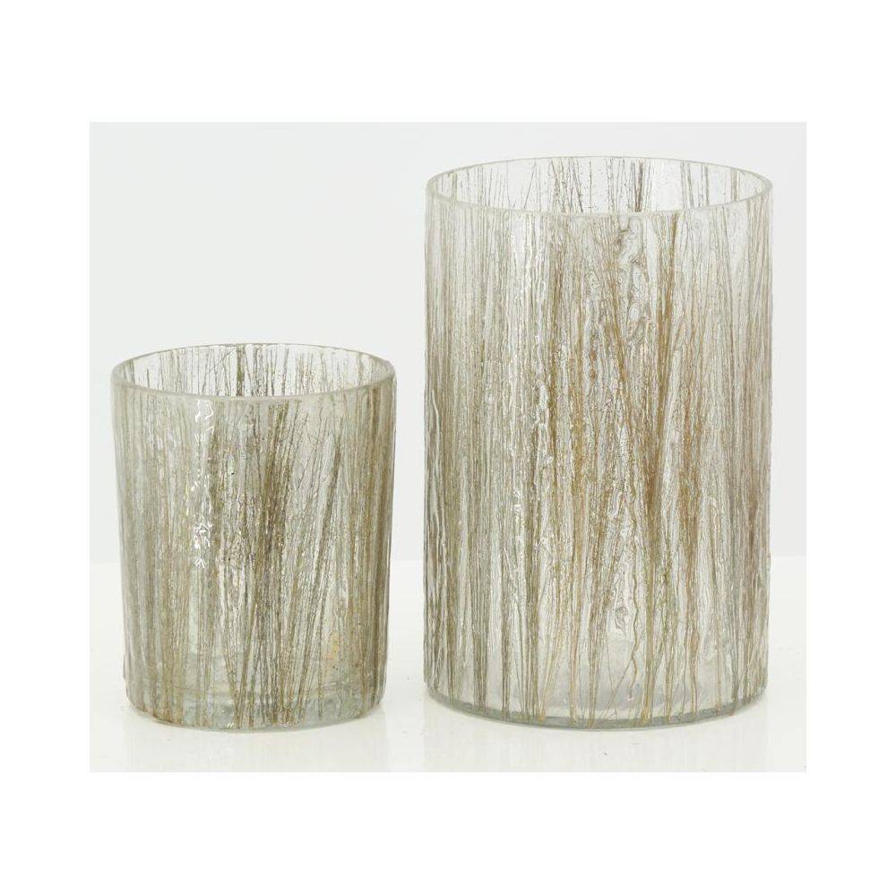 Aubry Gaspard - Photophores en verre Herbes dorées H 13 - Imagen 4