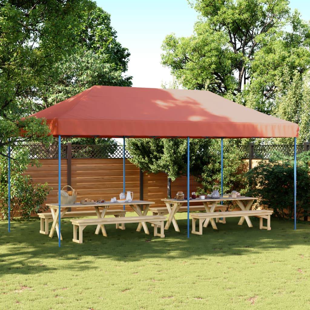 Pergola acier orange 580 x 292 x 315 cm - Prolenta premium p3111.5 - Image 2