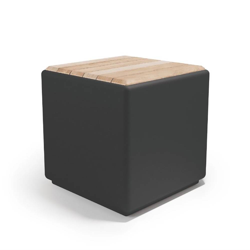 Pouf coffre cubus wood - Imagen 1