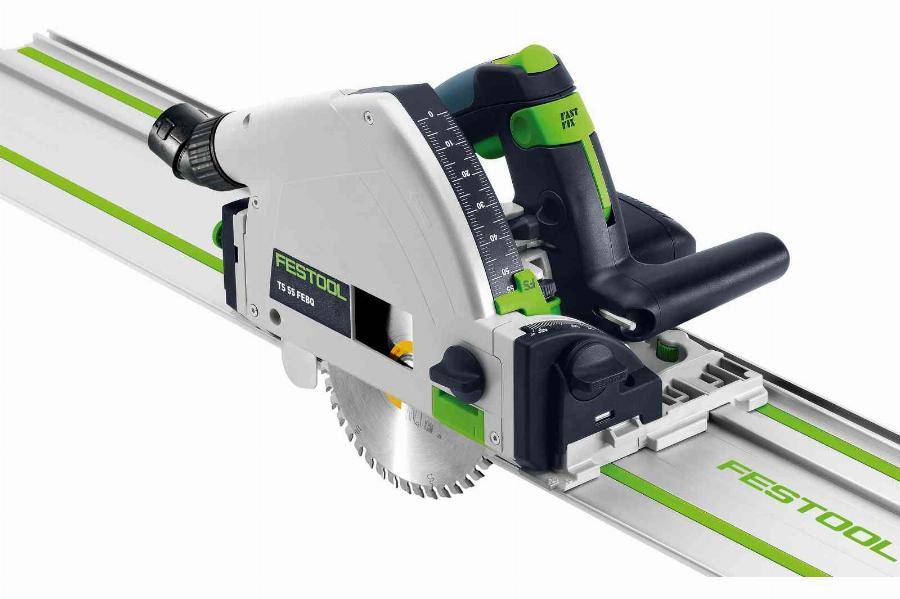 Scie plongeante TS 55 FEBQ-Plus-FS - FESTOOL - Avec lame Ø160 mm Wood + Rail FS1400/2 + Systainer - 577010 - Image 2