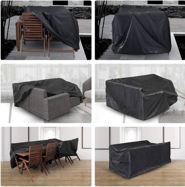IntiMeg - Housse de mobilier de jardin Table de jardin étanche Housse de protection pour salon de mobilier de jardin Capot Mobilier de jardin-242162100CM - Image 3
