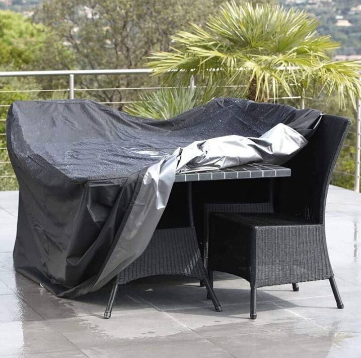 IntiMeg - Housse de mobilier de jardin Table de jardin étanche Housse de protection pour salon de mobilier de jardin Capot Mobilier de jardin-242162100CM - Image 2