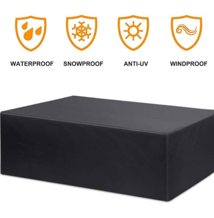 IntiMeg - Housse de mobilier de jardin Table de jardin étanche Housse de protection pour salon de mobilier de jardin Capot Mobilier de jardin-242162100CM - Image 1