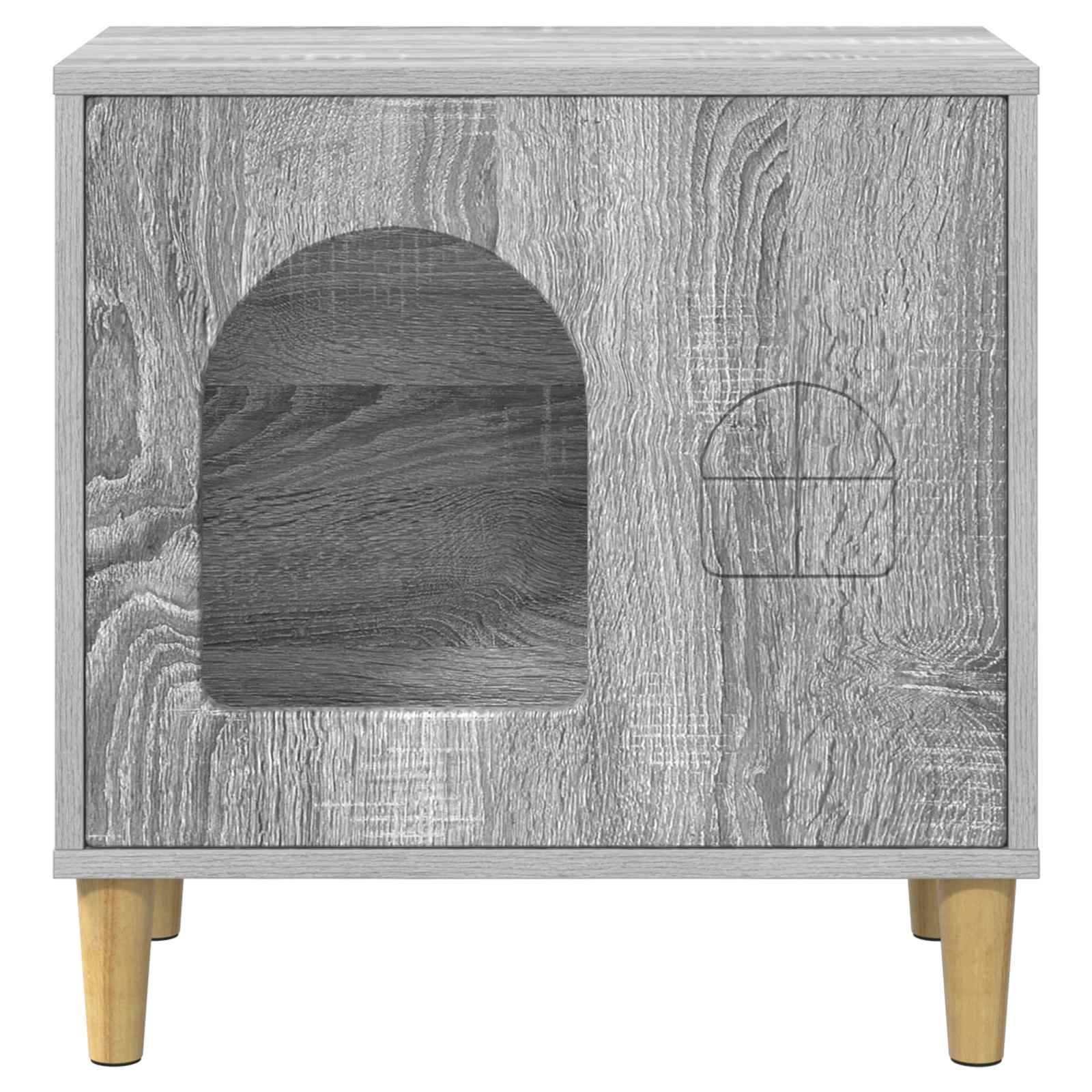 Chatiere bois gris 51 x 30 x 52 cm - Prolenta premium p338.2 - Image 5