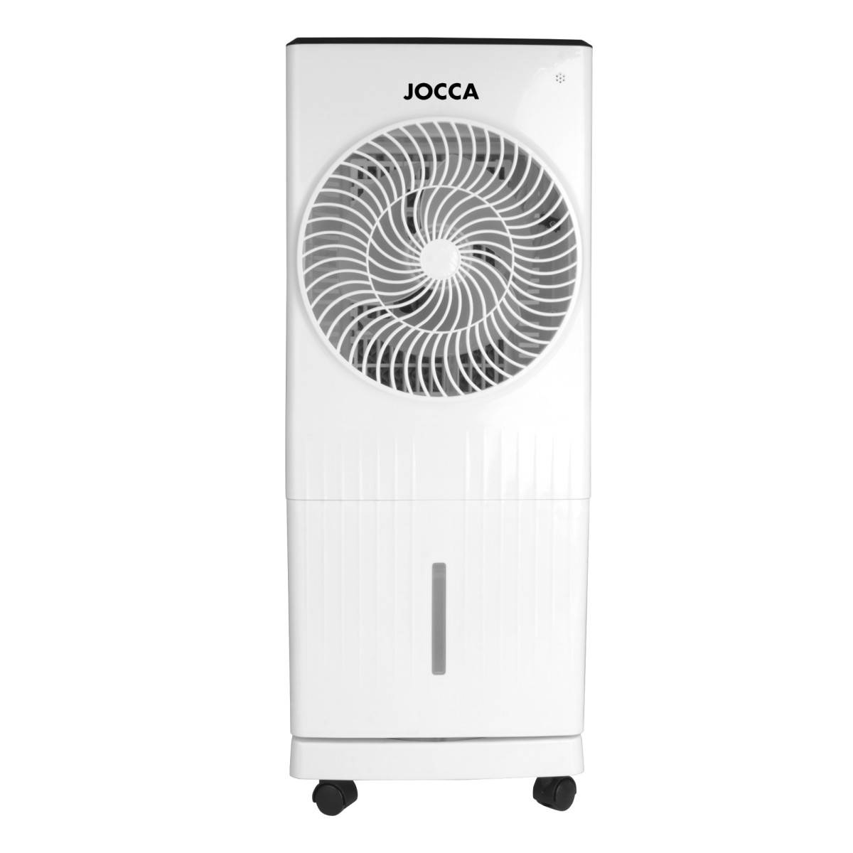 Rafraichisseur d'air portable 60W Minuterie 12h Réservoir 5.5L Refroidisseur d'air Evaporatif Oscillation 70° 4 roulettes Jocca - Image 3