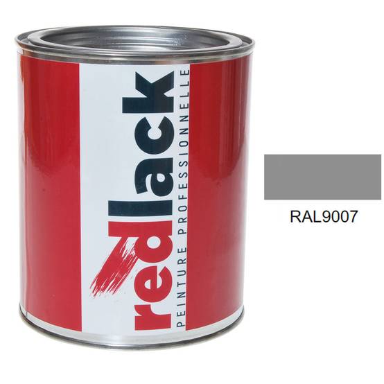 Peinture Aluminium gris RAL 9007 Mat multisupport 1L Redlack - Image 1
