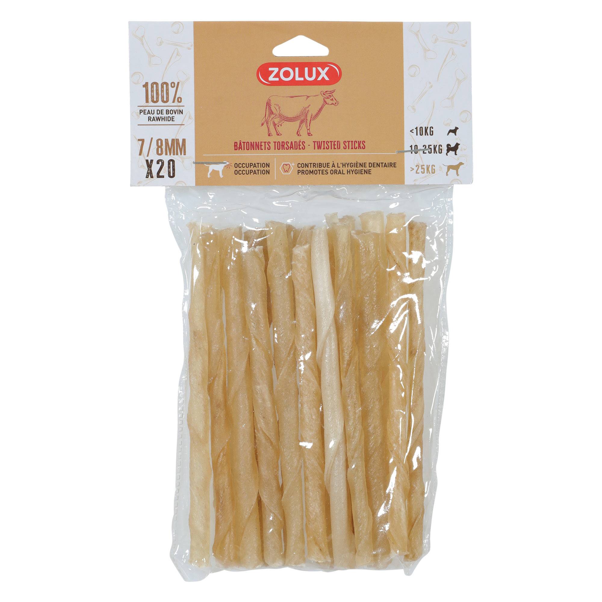 Palitos Torcidos para Perro para masticar - ZOLUX