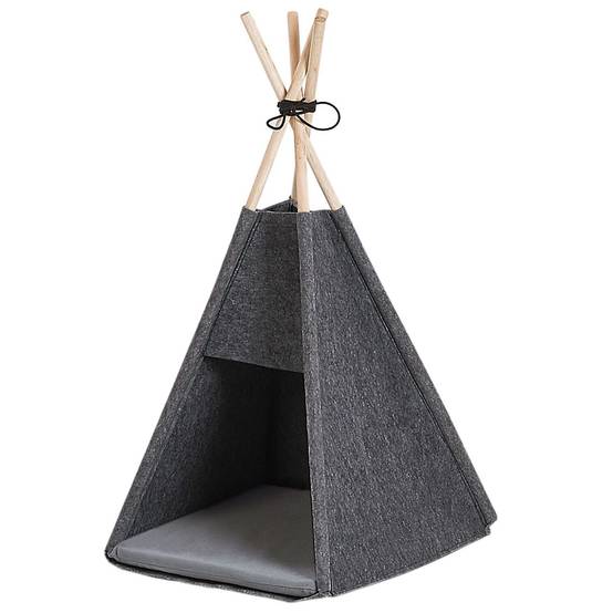 Beliani - Lit pour animal Feutre Gris foncé ULUBEY - 35x40x70- Beliani - Image 2