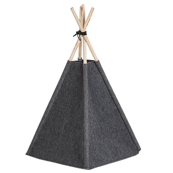 Beliani - Lit pour animal Feutre Gris foncé ULUBEY - 35x40x70- Beliani - Image 5