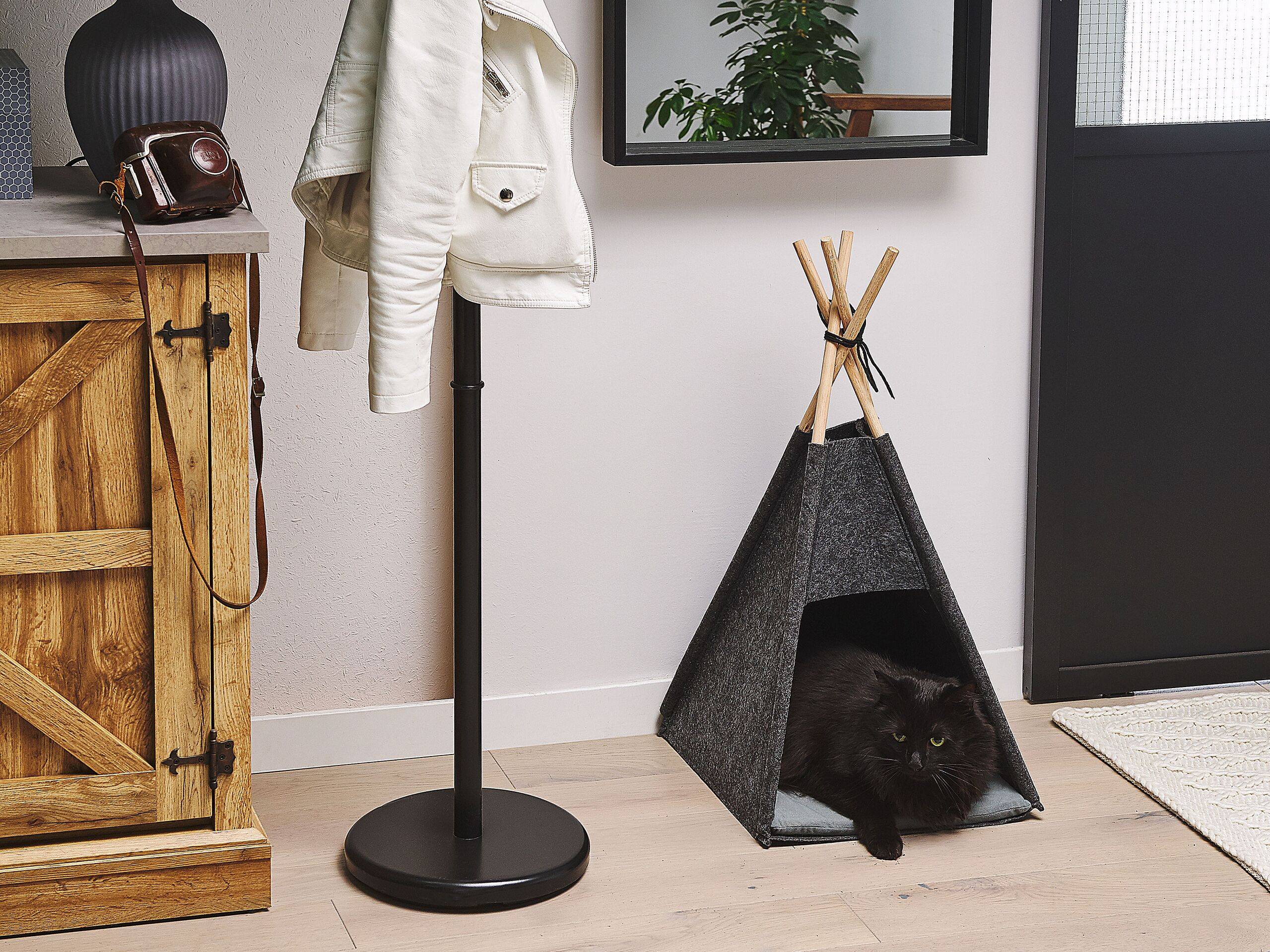 Beliani - Lit pour animal Feutre Gris foncé ULUBEY - 35x40x70- Beliani - Image 1