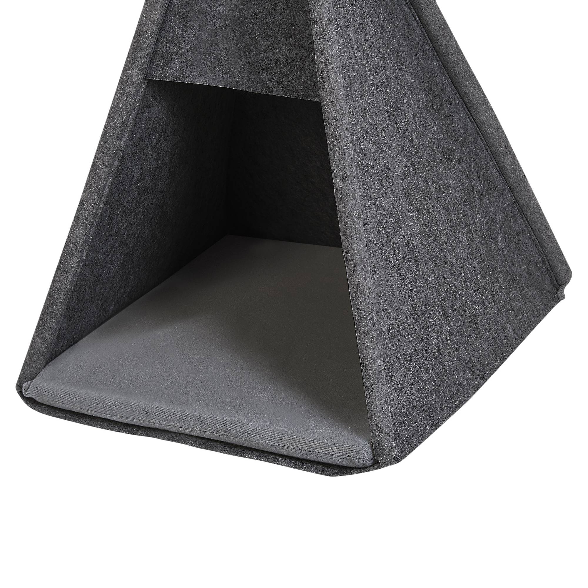 Beliani - Lit pour animal Feutre Gris foncé ULUBEY - 35x40x70- Beliani - Image 6