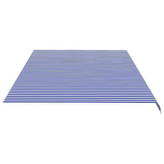 Grande Toile de Rechange pour Store Banne 6m en Polyester Résistant Bleu et Blanc pour Cadre 6x3.5 m – ComfortXL Outdoor Living - Image 4