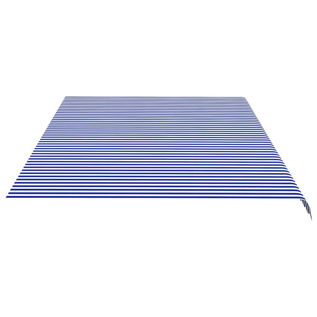 Grande Toile de Rechange pour Store Banne 6m en Polyester Résistant Bleu et Blanc pour Cadre 6x3.5 m – ComfortXL Outdoor Living - Image 4