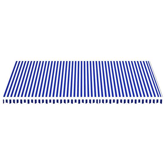 Grande Toile de Rechange pour Store Banne 6m en Polyester Résistant Bleu et Blanc pour Cadre 6x3.5 m – ComfortXL Outdoor Living - Image 3