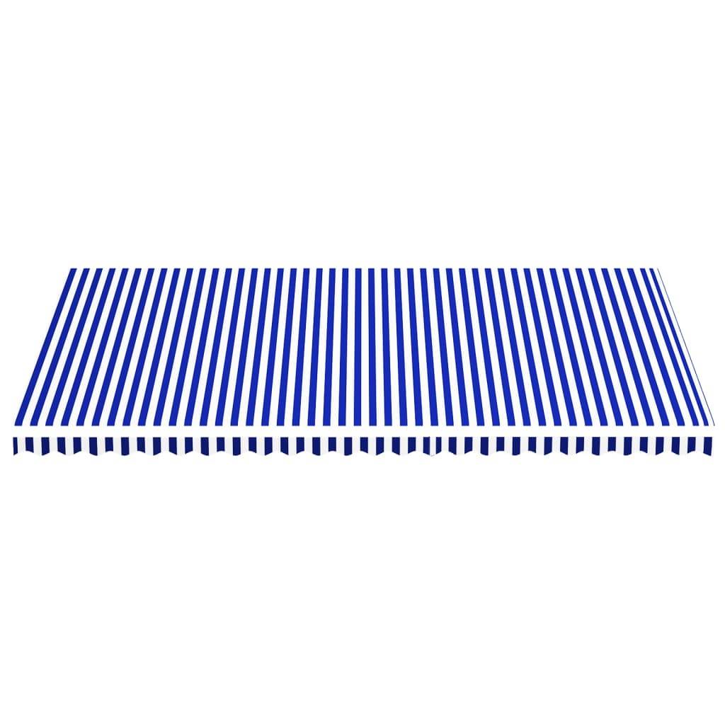 Grande Toile de Rechange pour Store Banne 6m en Polyester Résistant Bleu et Blanc pour Cadre 6x3.5 m – ComfortXL Outdoor Living - Image 3
