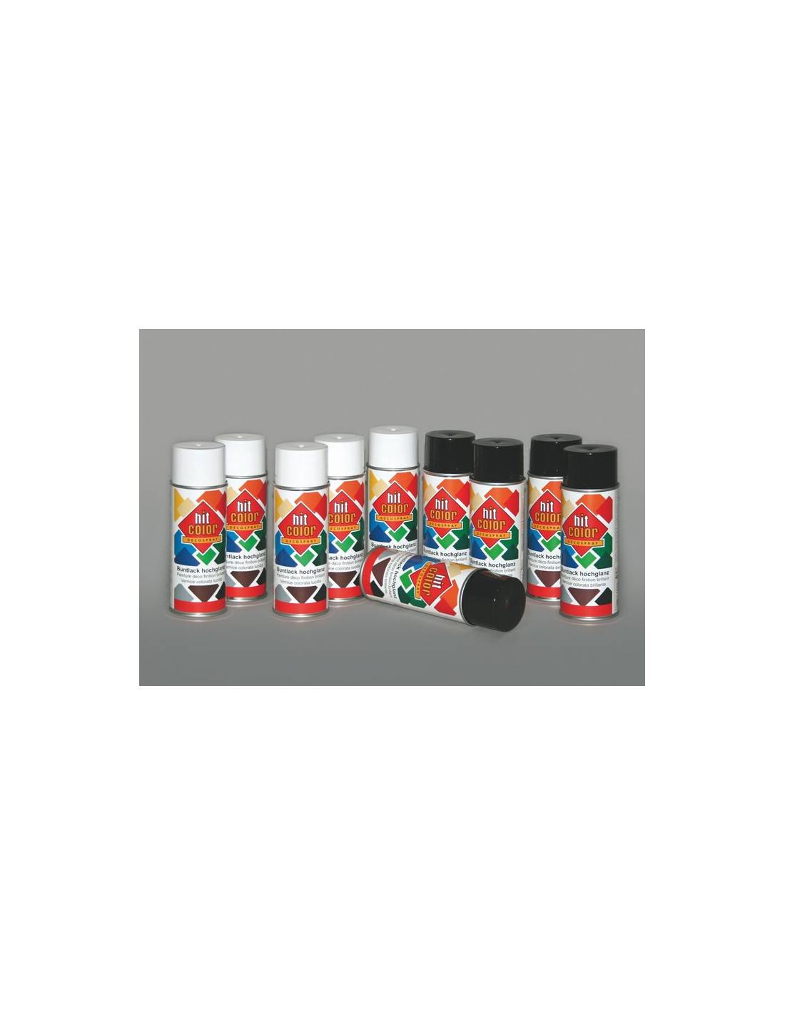 Peinture Spray Noir Satiné 400ml Finition Noire Satinée Durable, Séchage Rapide - Générique