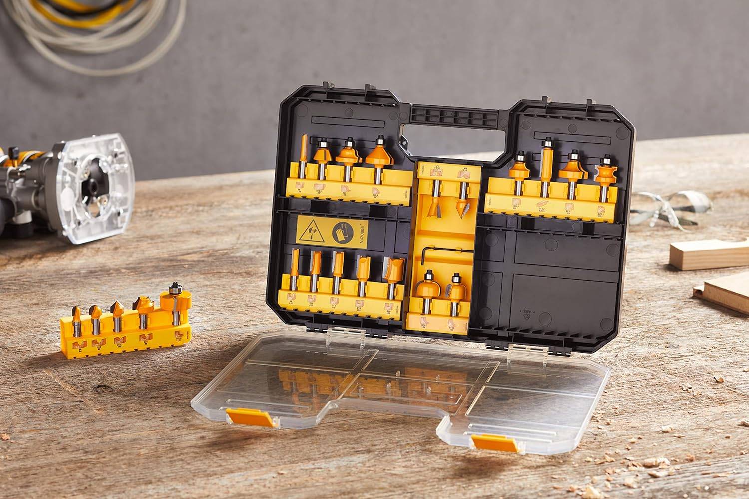 Dewalt - Coffret de 22 fraises de défonceuse - Ø 8 mm - DEWALT - DT90017-QZ - Imagen 2