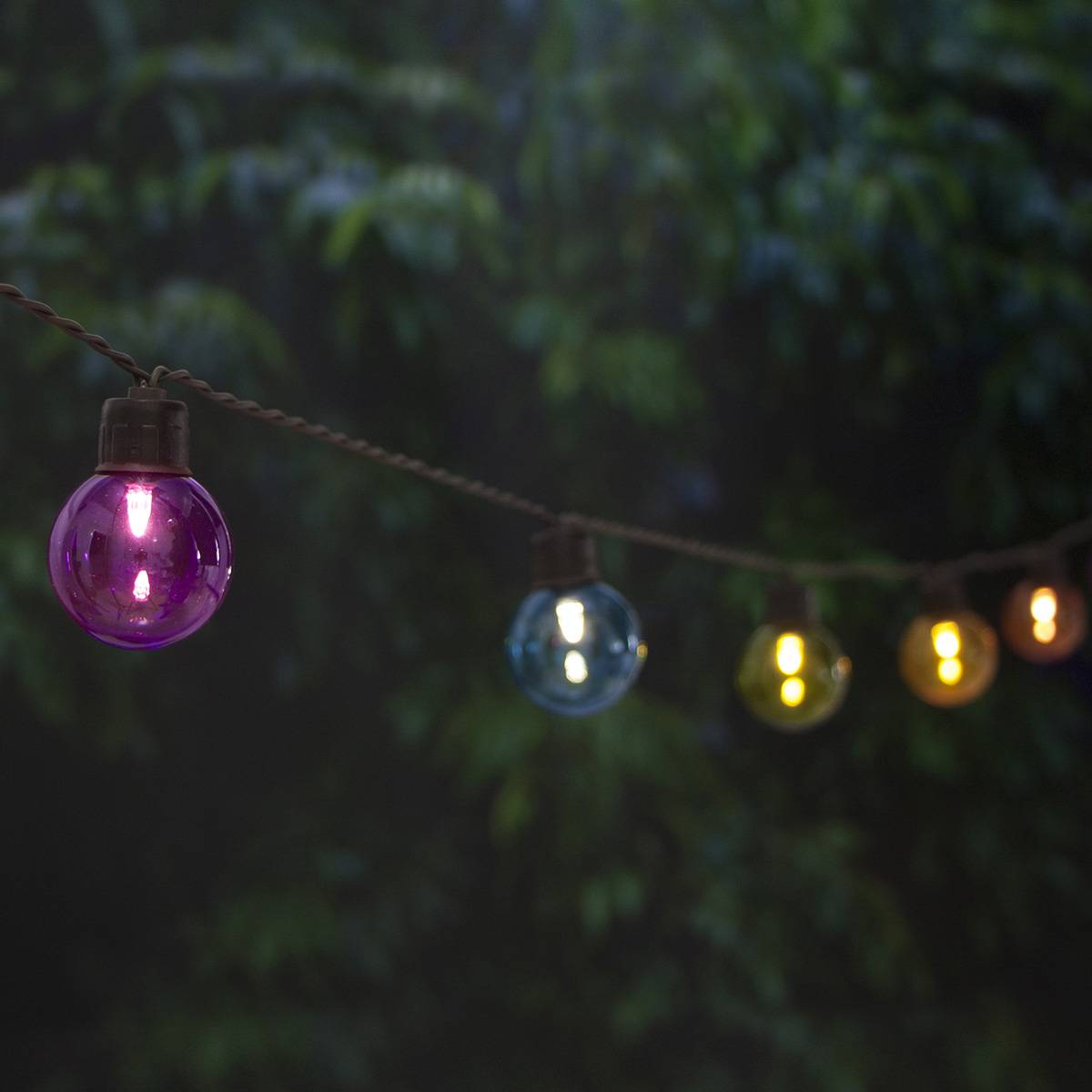 Guirlande lumineuse solaire 40 ampoules de couleurs - Cémonjardin - Imagen 2