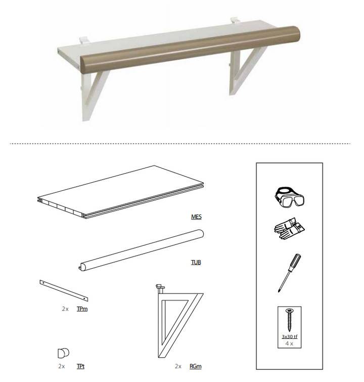 Habrita - Kit 2 étagères pour abri de jardin EVOET2 Habrita - Image 2