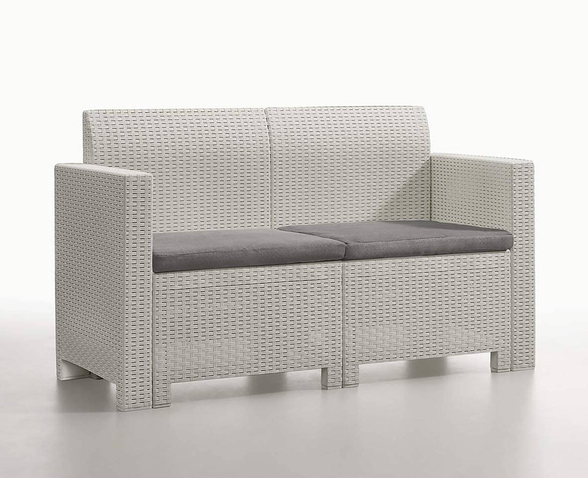 Dmora - Set salon d'extérieur Venere, Salon d'extérieur, Kit terrasse ou jardin, Composition d'un salon d'extérieur, Made in Italy, Blanc - Imagen 5