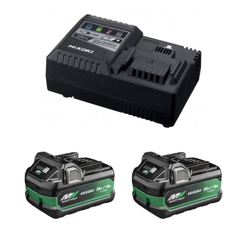 Kit 2 batteries 36V 2,5Ah MultiVolt BSL36A18X + chargeur rapide 14,4V-18V HIKOKI UC18YSL3WHZ Hikoki - Imagen 1