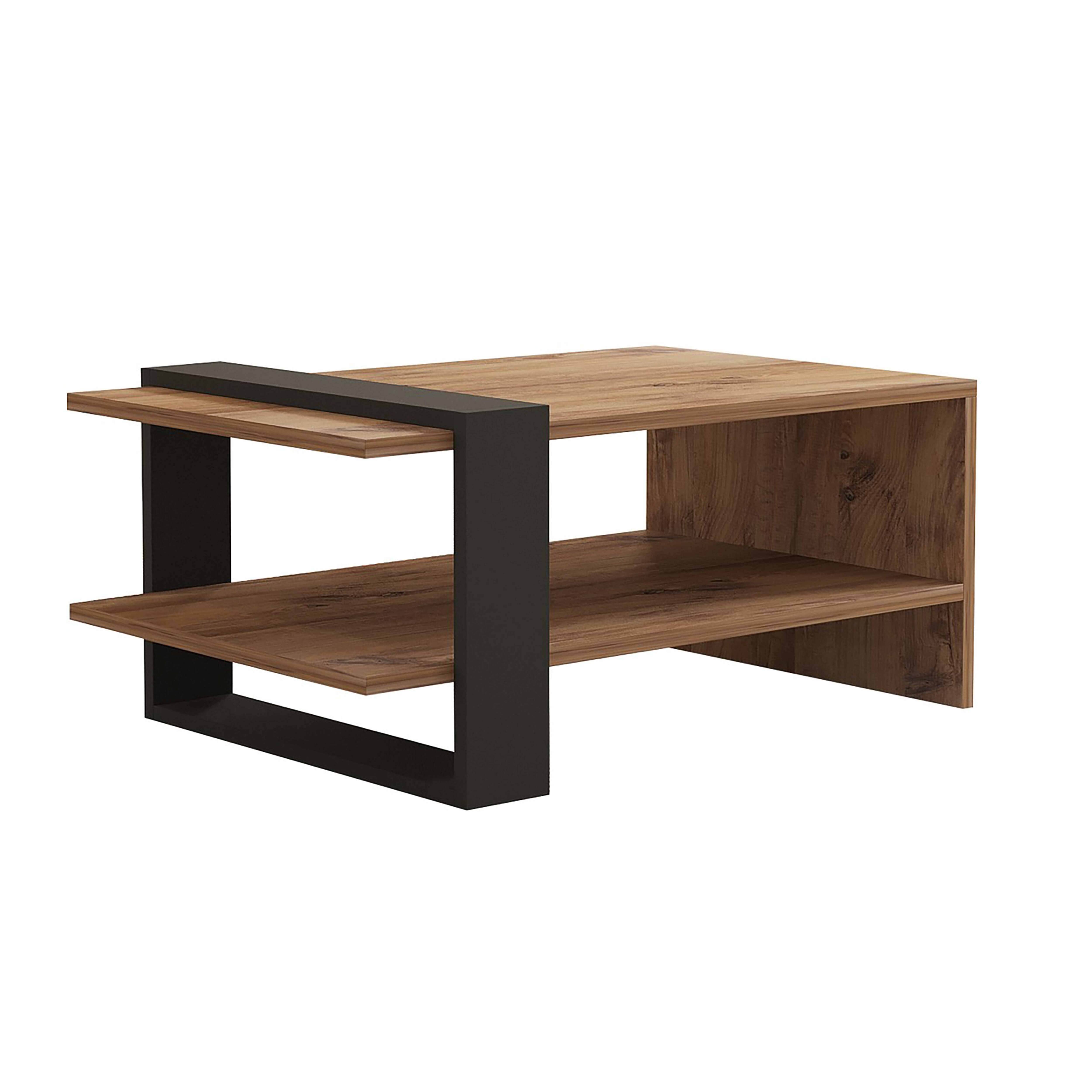 Oviala - Table basse rectangulaire effet bois - Oviala - Imagen 1