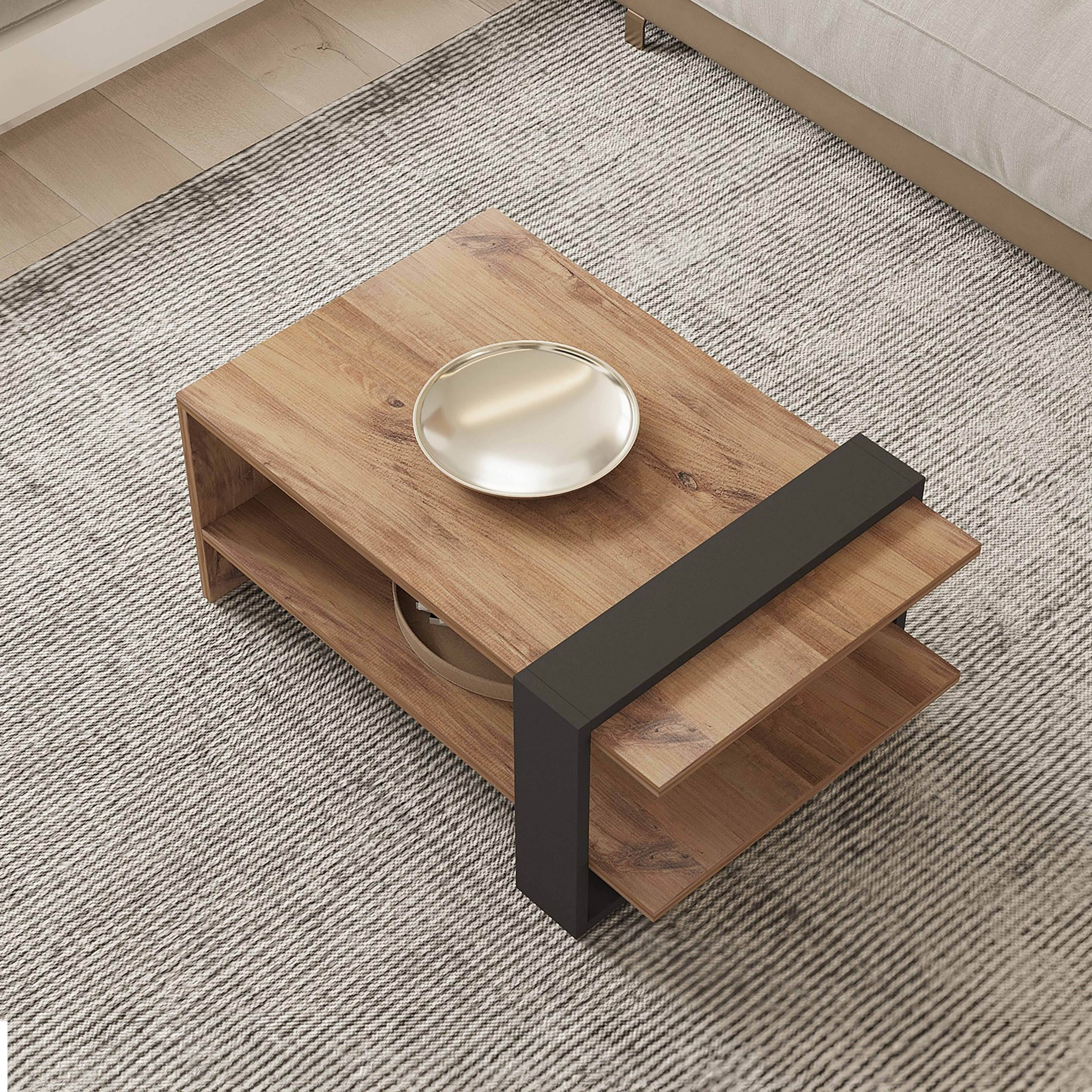 Oviala - Table basse rectangulaire effet bois - Oviala - Imagen 5