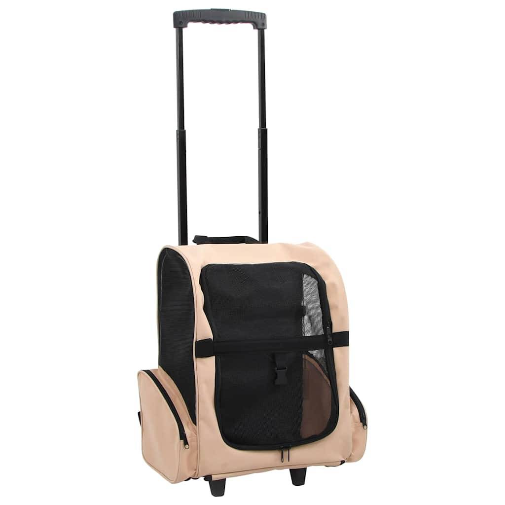 Vidaxl - Chariot polyvalent pliable pour animaux de compagnie sable vidaXL 170192 - Imagen 1