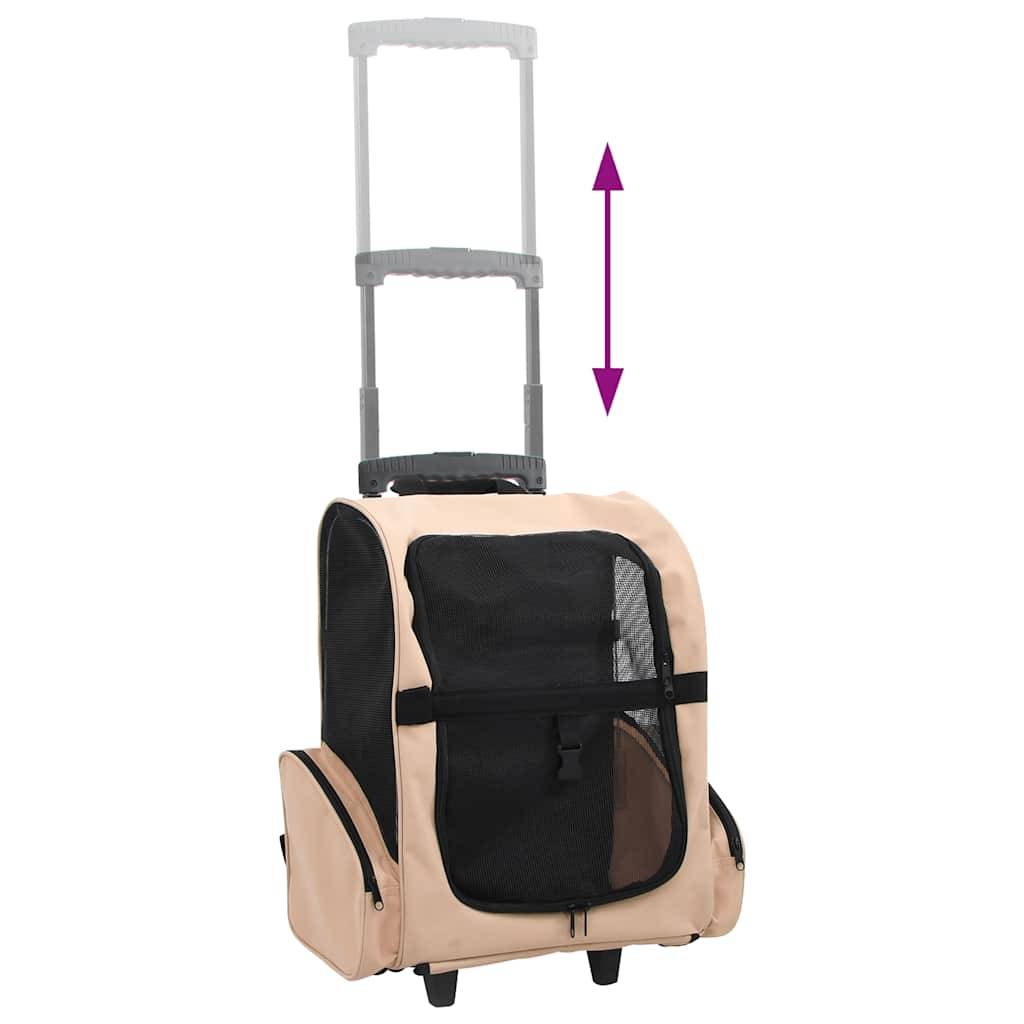 Vidaxl - Chariot polyvalent pliable pour animaux de compagnie sable vidaXL 170192 - Imagen 6