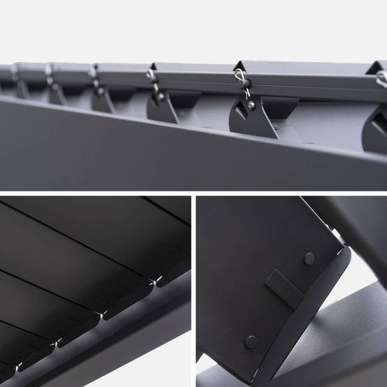 sweeek - Pergola Bioclimatique gris anthracite – Triomphe – 3x4m. aluminium. à lames orientables | sweeek - Image 6