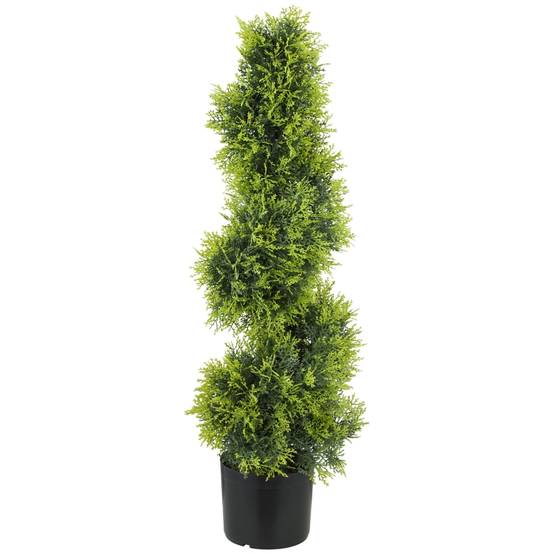 Topiaire Cyprès Artificiel 50 Cm Résistant UV – Idéal Jardin, Terrasse, Porche Extérieur & Intérieur