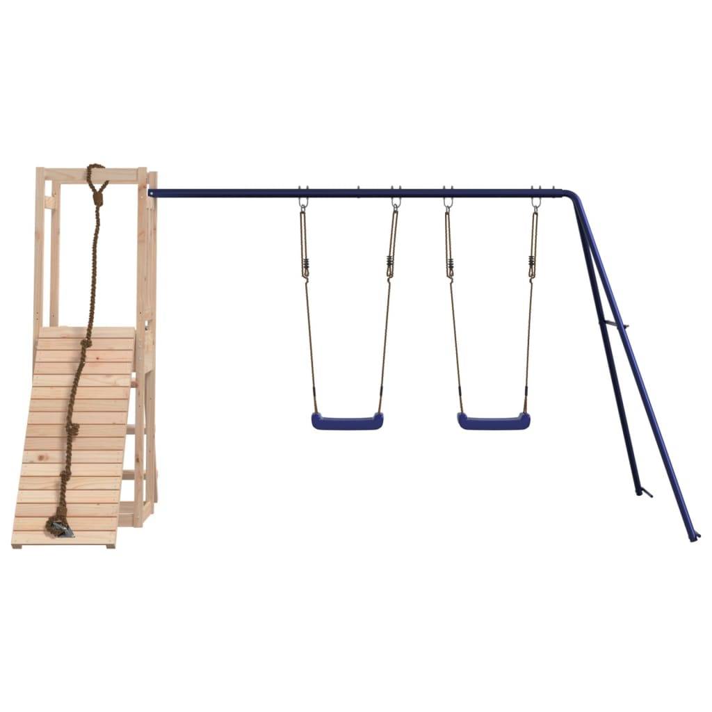 Helloshop26 - Aire de jeux d'extérieur balançoires portiques robuste jeux jardin 308 x 184 x 169 cm bois de pin massif - Imagen 2