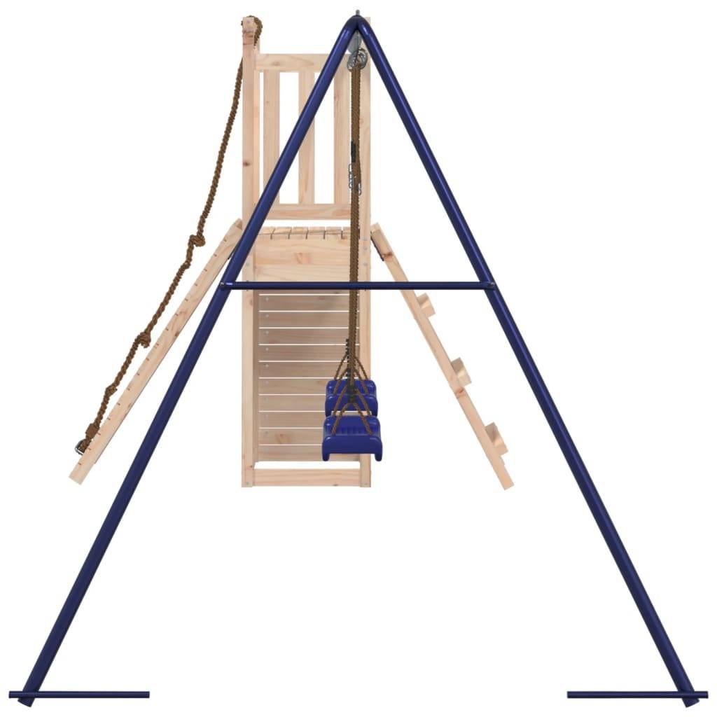 Helloshop26 - Aire de jeux d'extérieur balançoires portiques robuste jeux jardin 308 x 184 x 169 cm bois de pin massif - Imagen 4