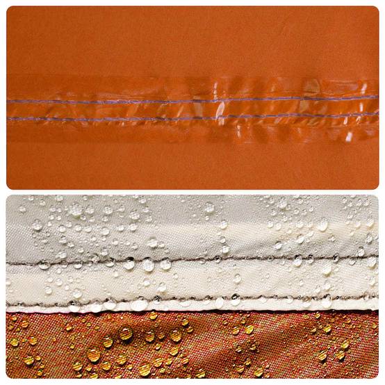 Abri de Coffre pour Voiture Auvent en Polyester Imperméable pour Van et SUV Gris et Orange – ComfortXL Outdoor Living - Image 7