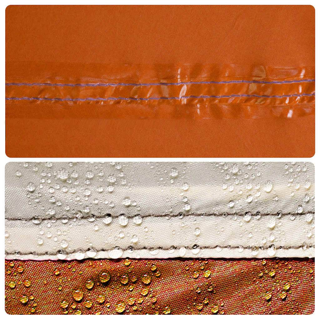 Abri de Coffre pour Voiture Auvent en Polyester Imperméable pour Van et SUV Gris et Orange – ComfortXL Outdoor Living - Image 7