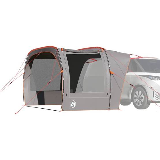 Abri de Coffre pour Voiture Auvent en Polyester Imperméable pour Van et SUV Gris et Orange – ComfortXL Outdoor Living - Image 1