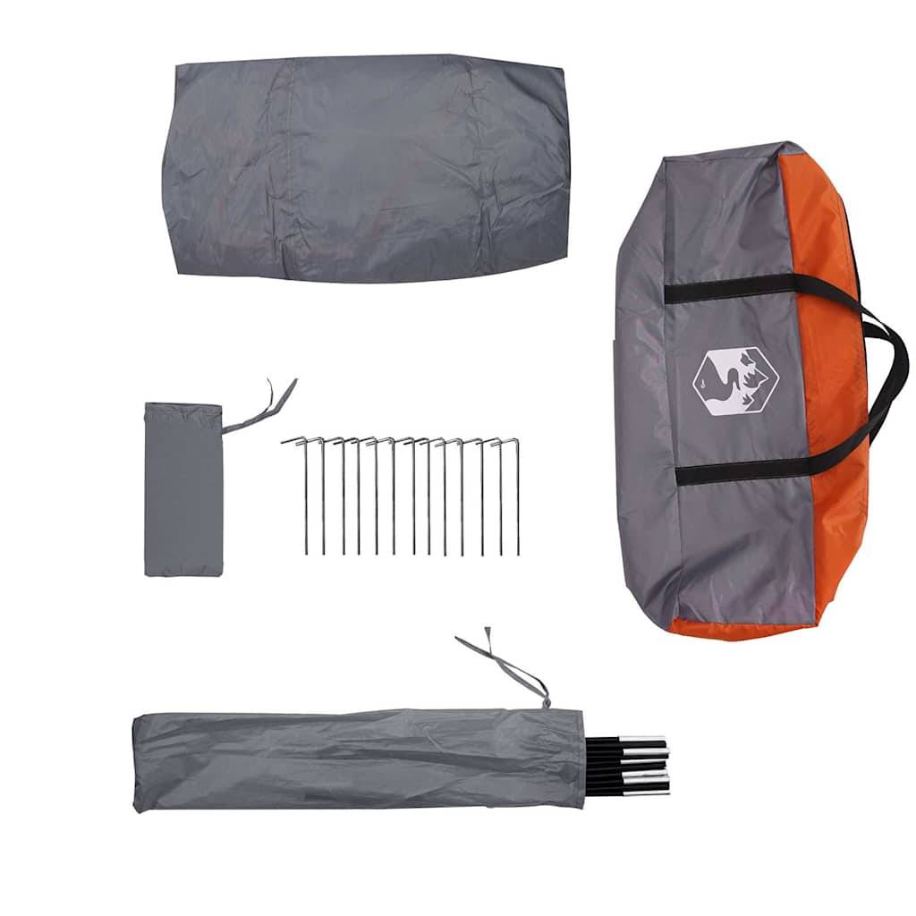 Abri de Coffre pour Voiture Auvent en Polyester Imperméable pour Van et SUV Gris et Orange – ComfortXL Outdoor Living - Image 6