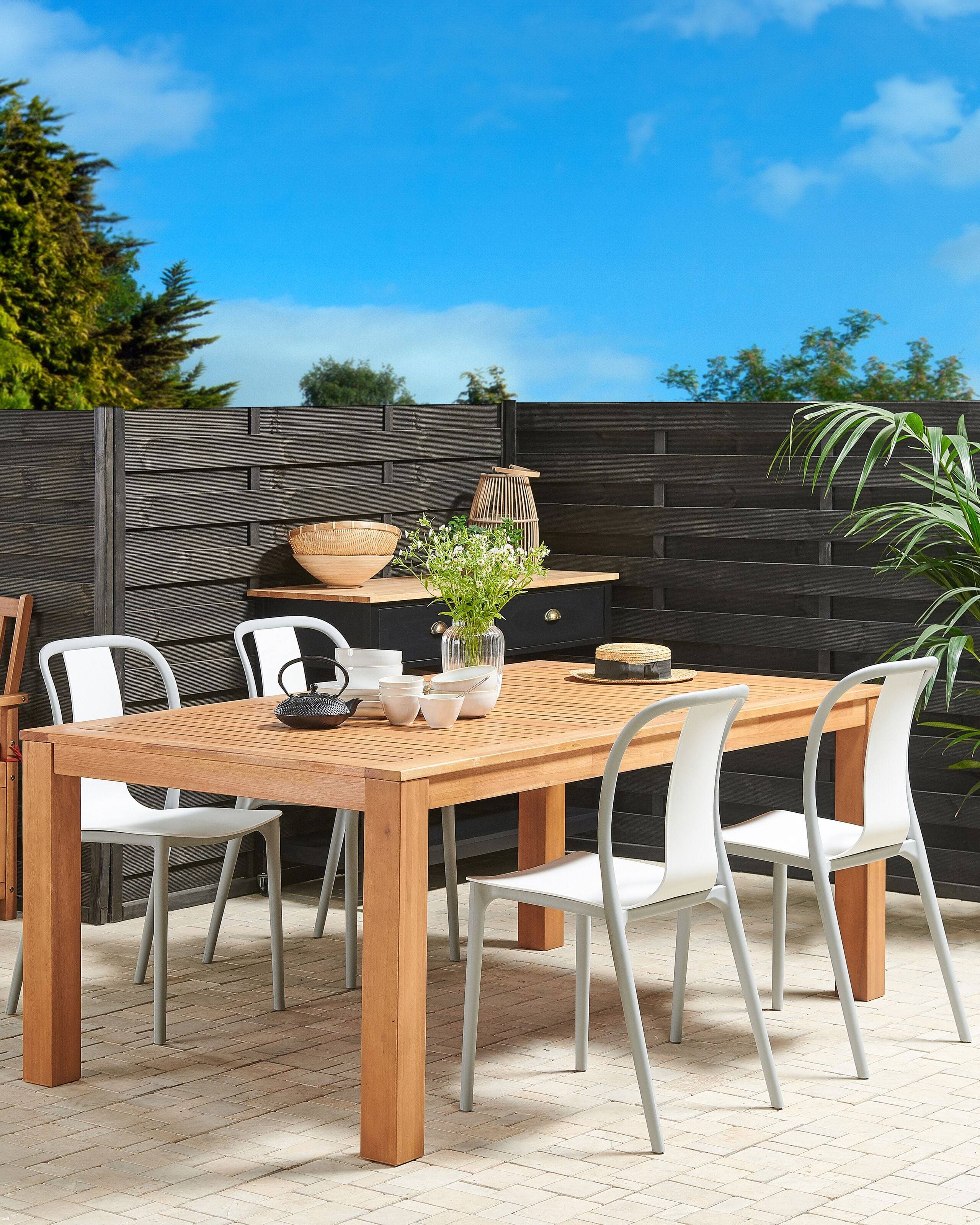 Beliani - Chaise de jardin Matière synthétique Blanc SPEZIA - Beliani - Imagen 1