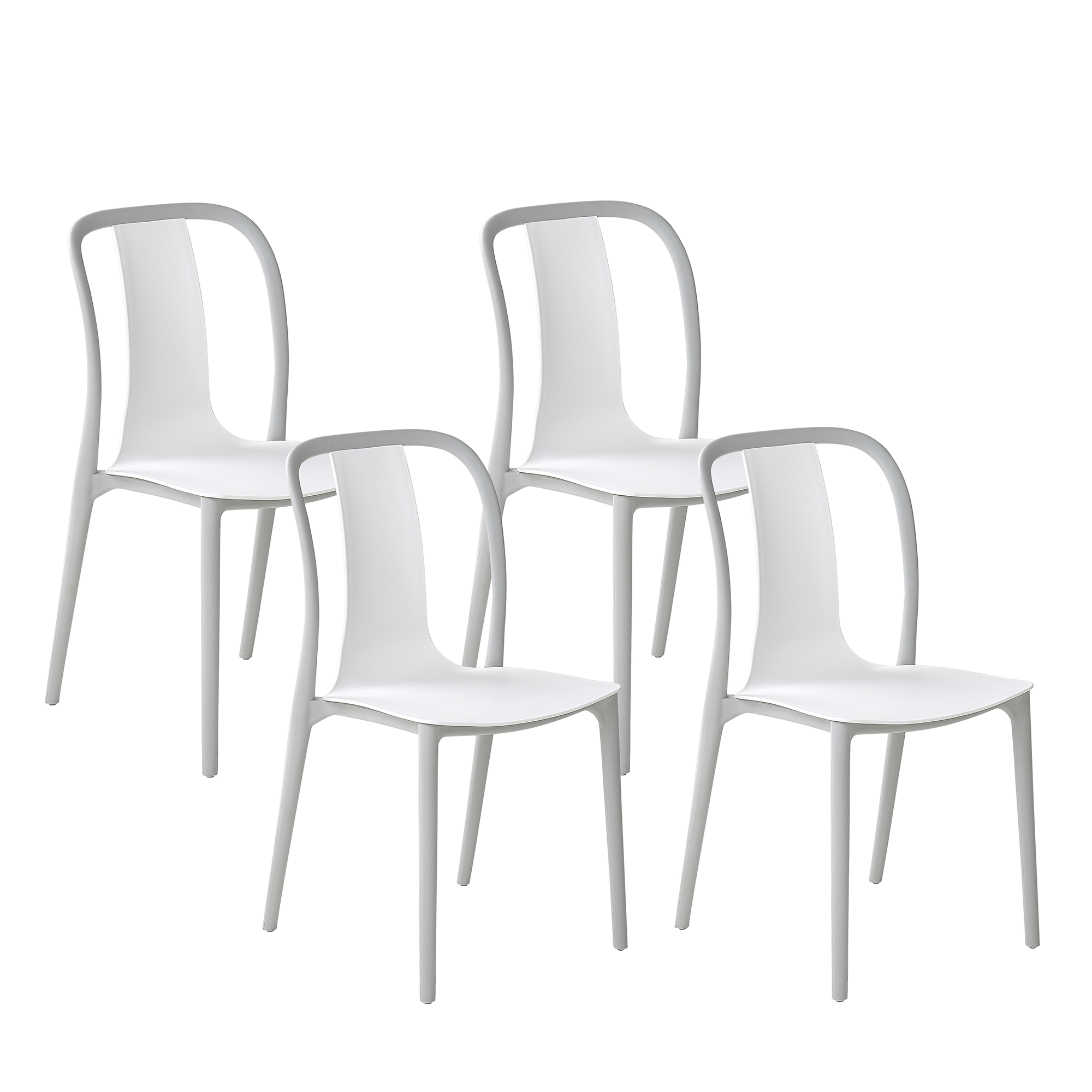 Beliani - Chaise de jardin Matière synthétique Blanc SPEZIA - Beliani - Imagen 2