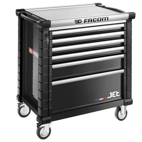 Facom - Servante d'atelier JETM4 Noir FACOM 6 tiroirs - JET.6NM4APF