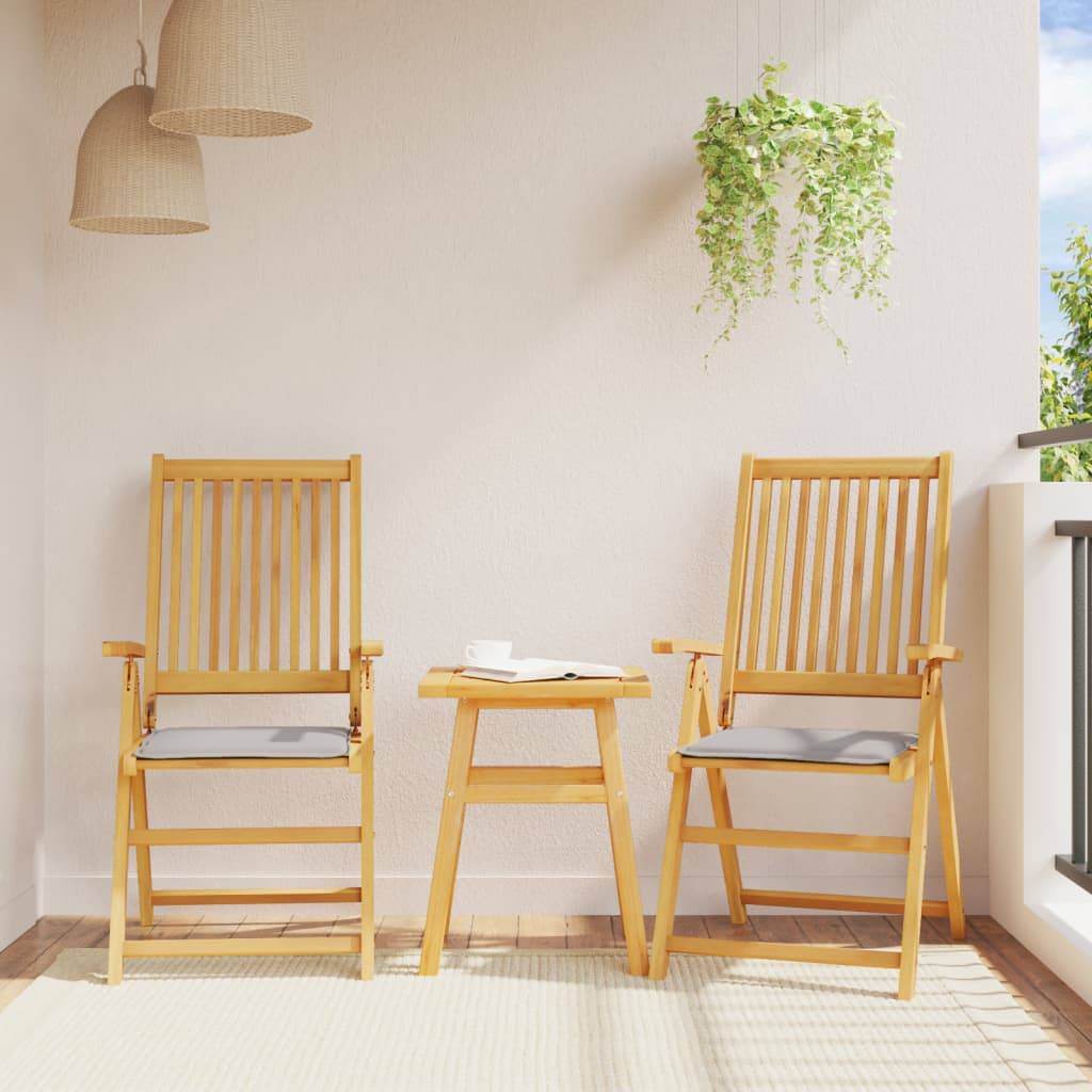 PANGIVO - Coussins de siège de jardin polyester gris clair 45 x 45 x 2 cm - PANGIVO - Image 3