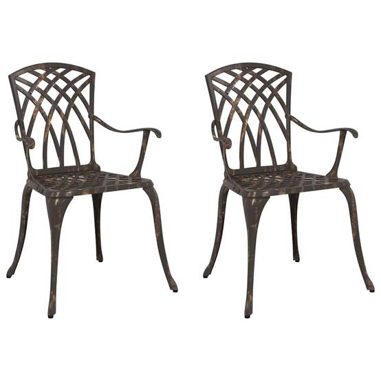 Chaise bois composite 1 places aluminium bronze - Prolenta premium p3116.0 - Image 1