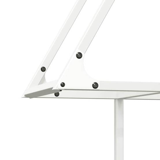 Range-bûches acier robuste pour cheminée intérieur & extérieur Blanc 80x90cm – ComfortXL Outdoor Living - Image 7