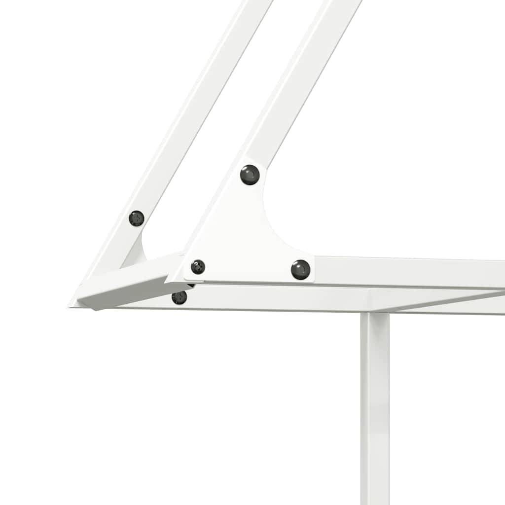 Range-bûches acier robuste pour cheminée intérieur & extérieur Blanc 80x90cm – ComfortXL Outdoor Living - Image 7
