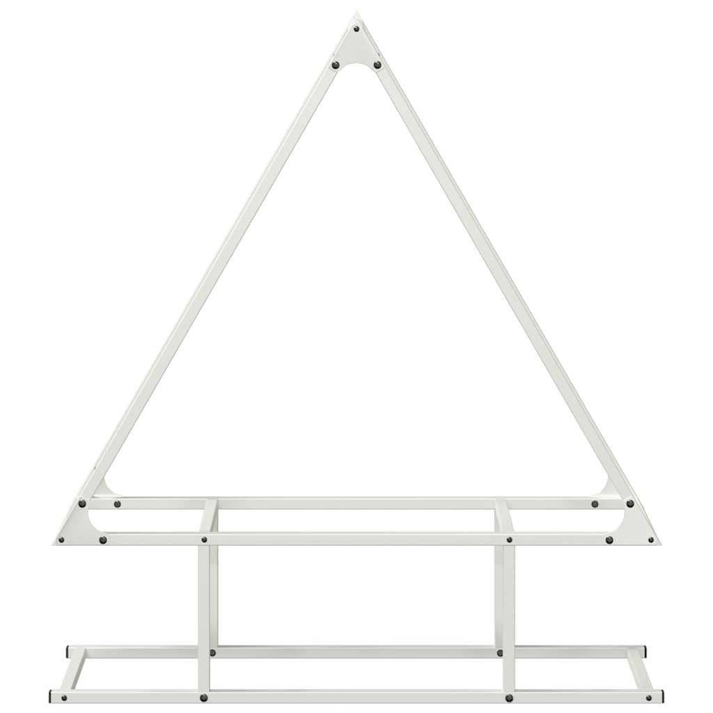 Range-bûches acier robuste pour cheminée intérieur & extérieur Blanc 80x90cm – ComfortXL Outdoor Living - Image 5