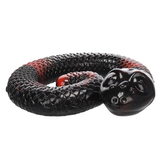 Eden - Jeu de fouille pour chien a remplir 17 cm Serpent Sneaky rouge et noir - Image 1