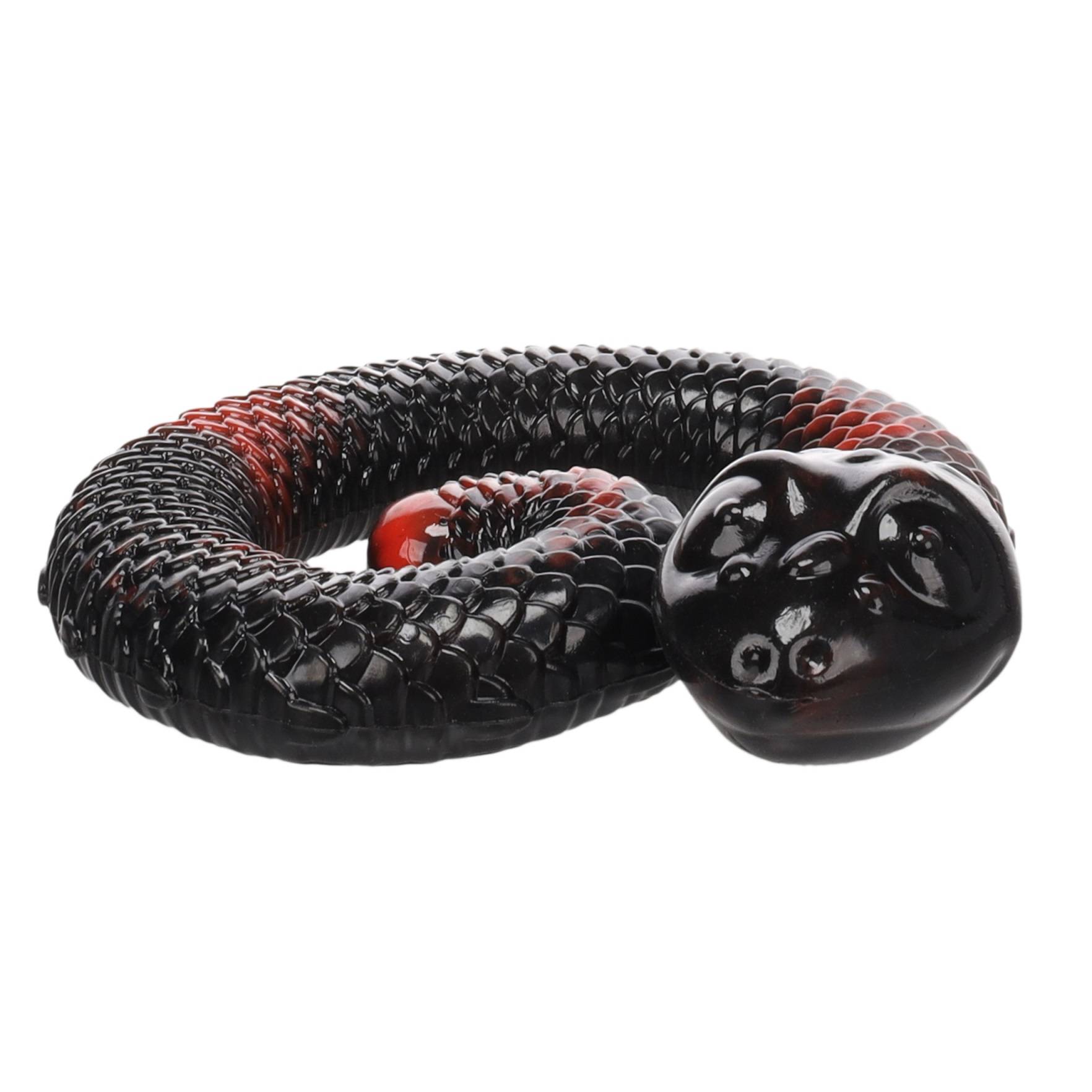 Eden - Jeu de fouille pour chien a remplir 17 cm Serpent Sneaky rouge et noir - Image 1