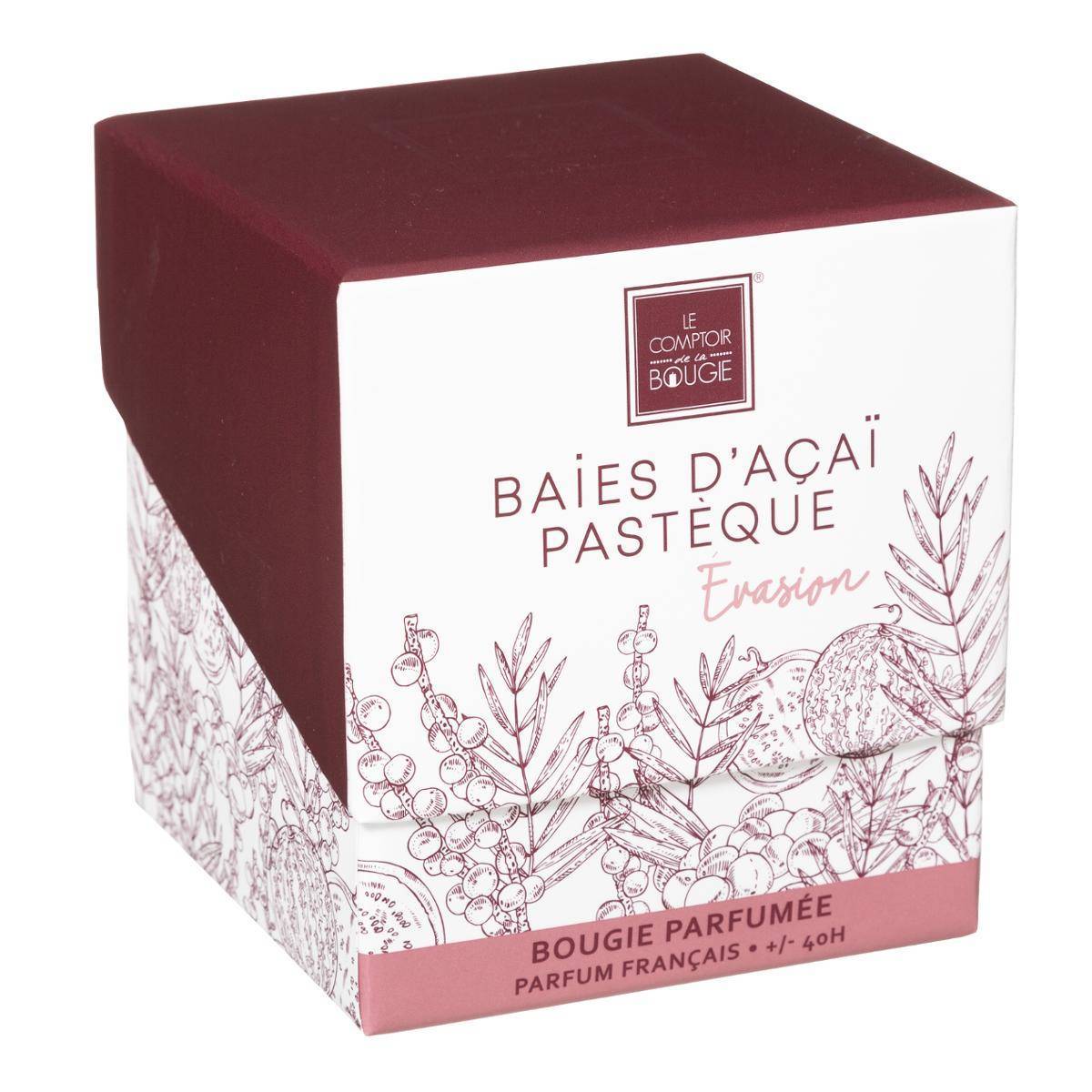 Atmosphera - Bougie parfumée Maël 190g pot verre baies d'acai et pastèque - Atmosphera Créateur d'intérieur - Imagen 2