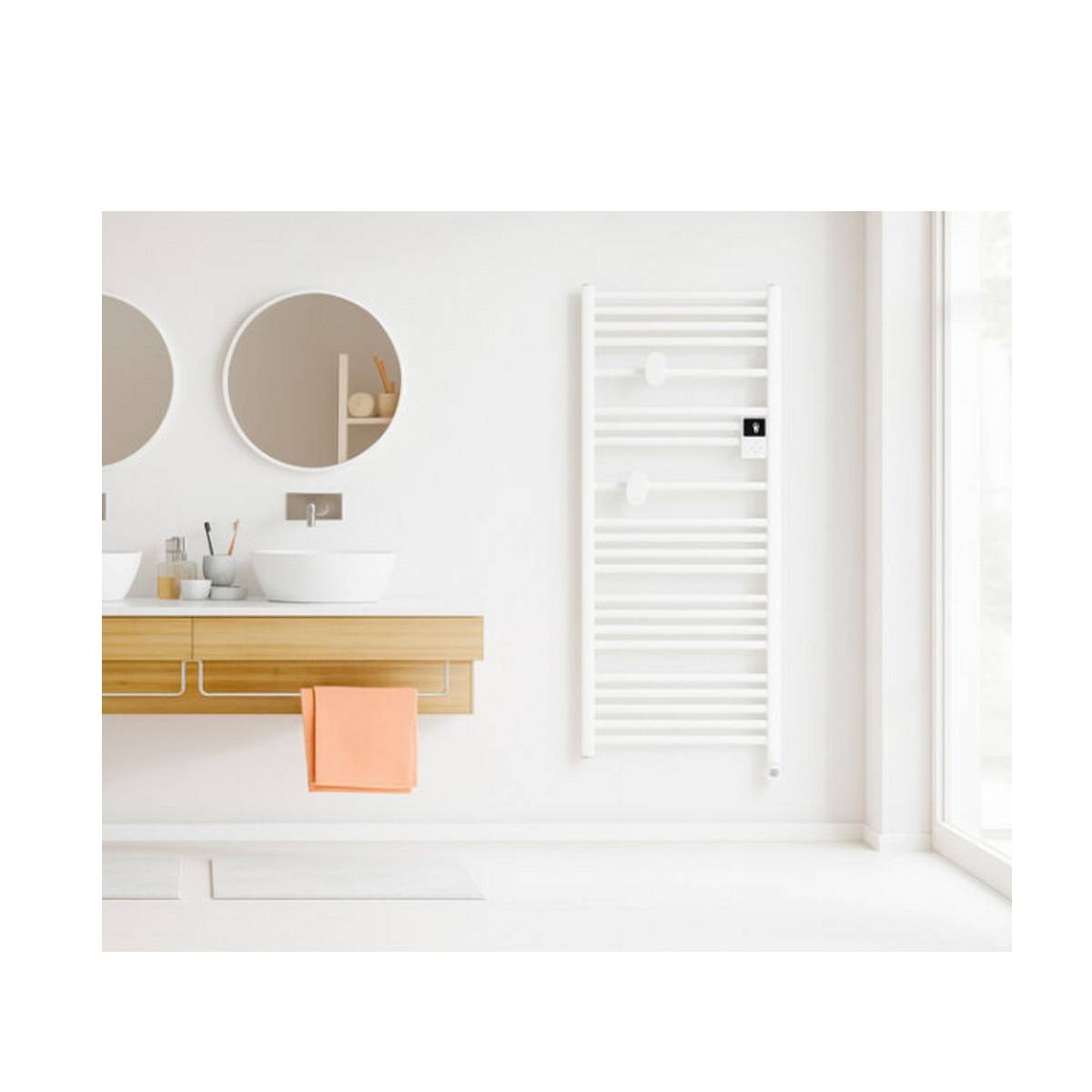 Sèche serviettes électrique 1500w brillant/blanc 471646 Thermor - Image 3
