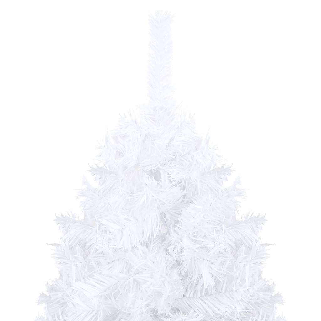ComfortXL - Sapin de Noël artificiel Blanc 240cm PVC avec LED et boules – ComfortXL Outdoor Living - Image 2